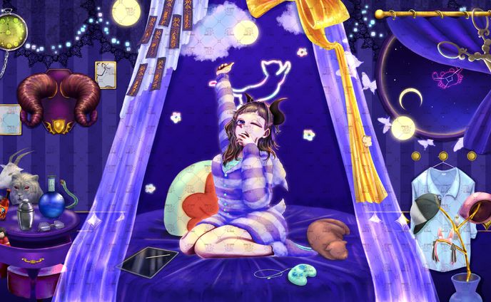 からかぜさん配信一周年記念イラスト