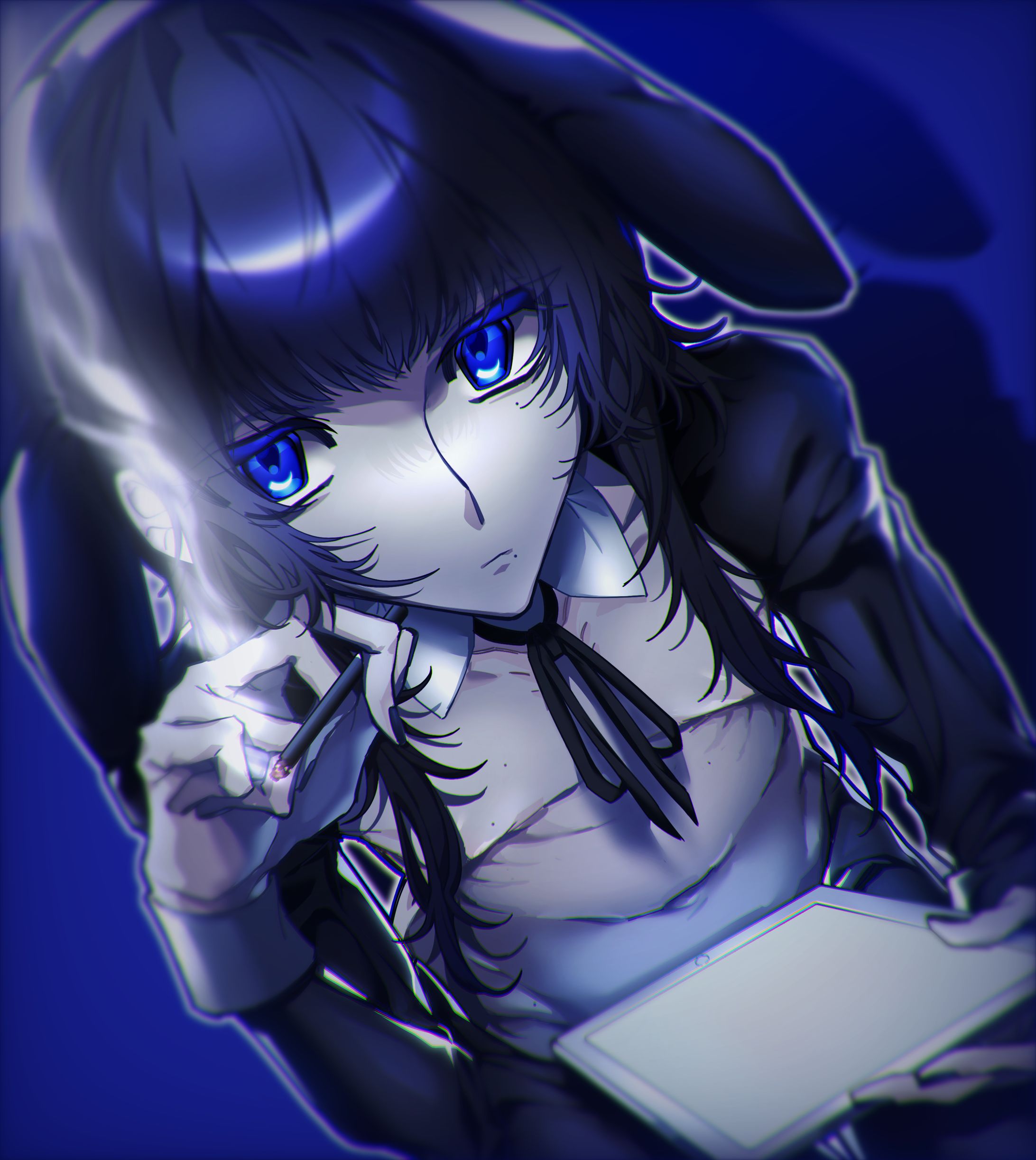 一次創作　ﾊﾞﾆｰの日青年ｲﾗｽﾄ-1