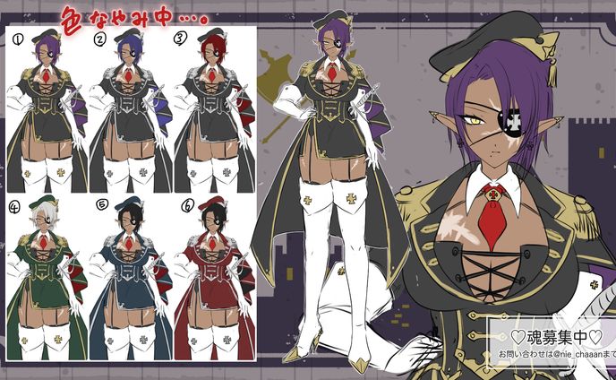 Vtuber魂募集中 軍服エルフ