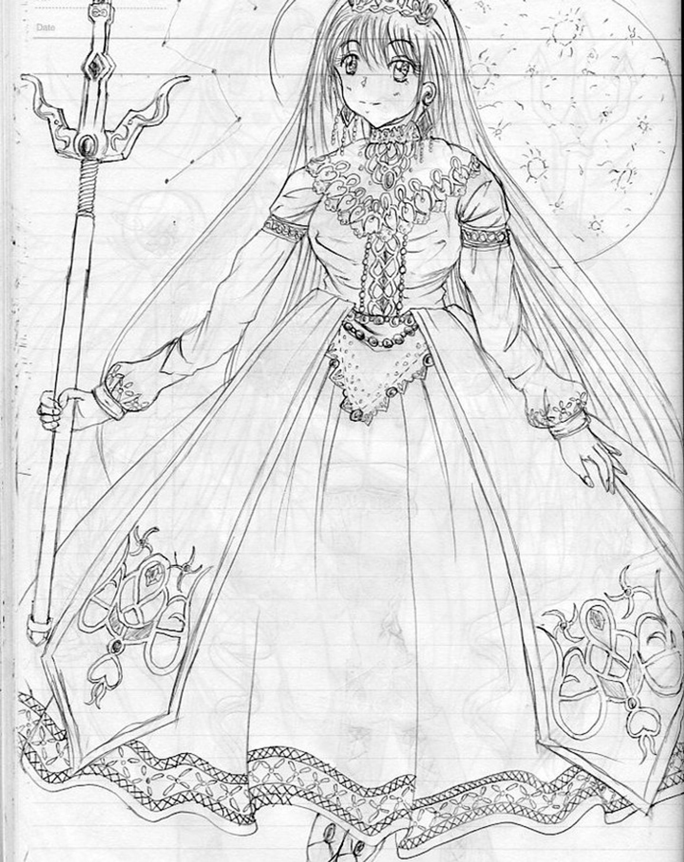 お姫様みたいのを描きたかっただけ-1