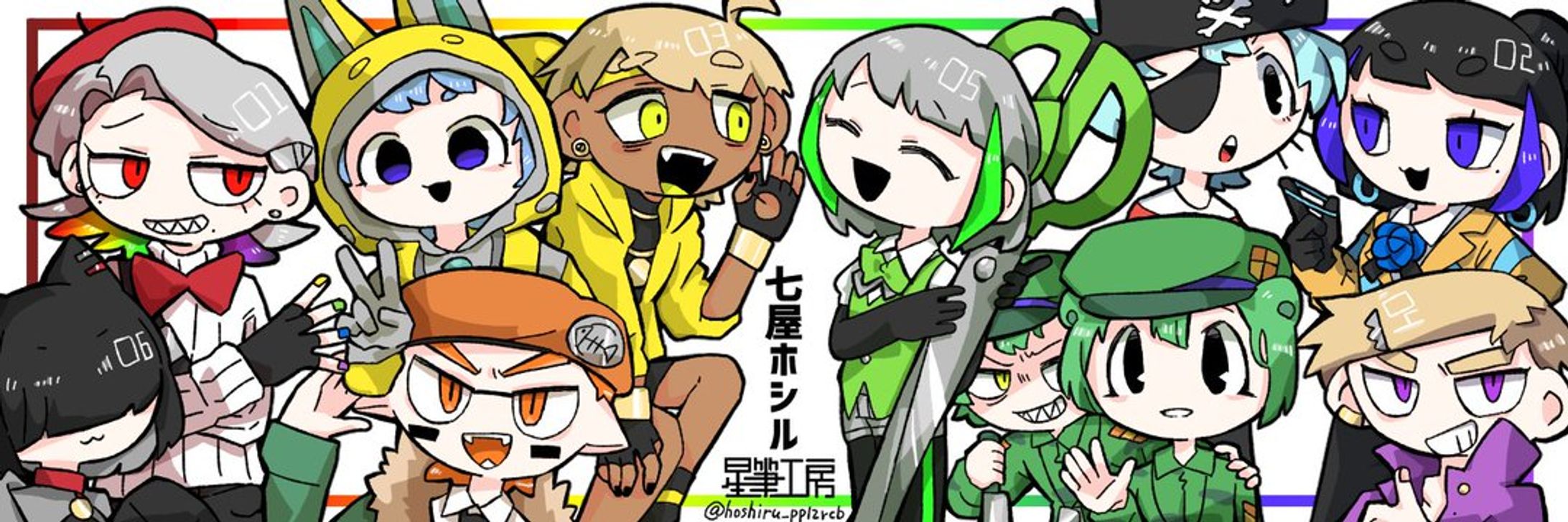 Twitterフォロワー100人記念　ヘッダーイラスト-1