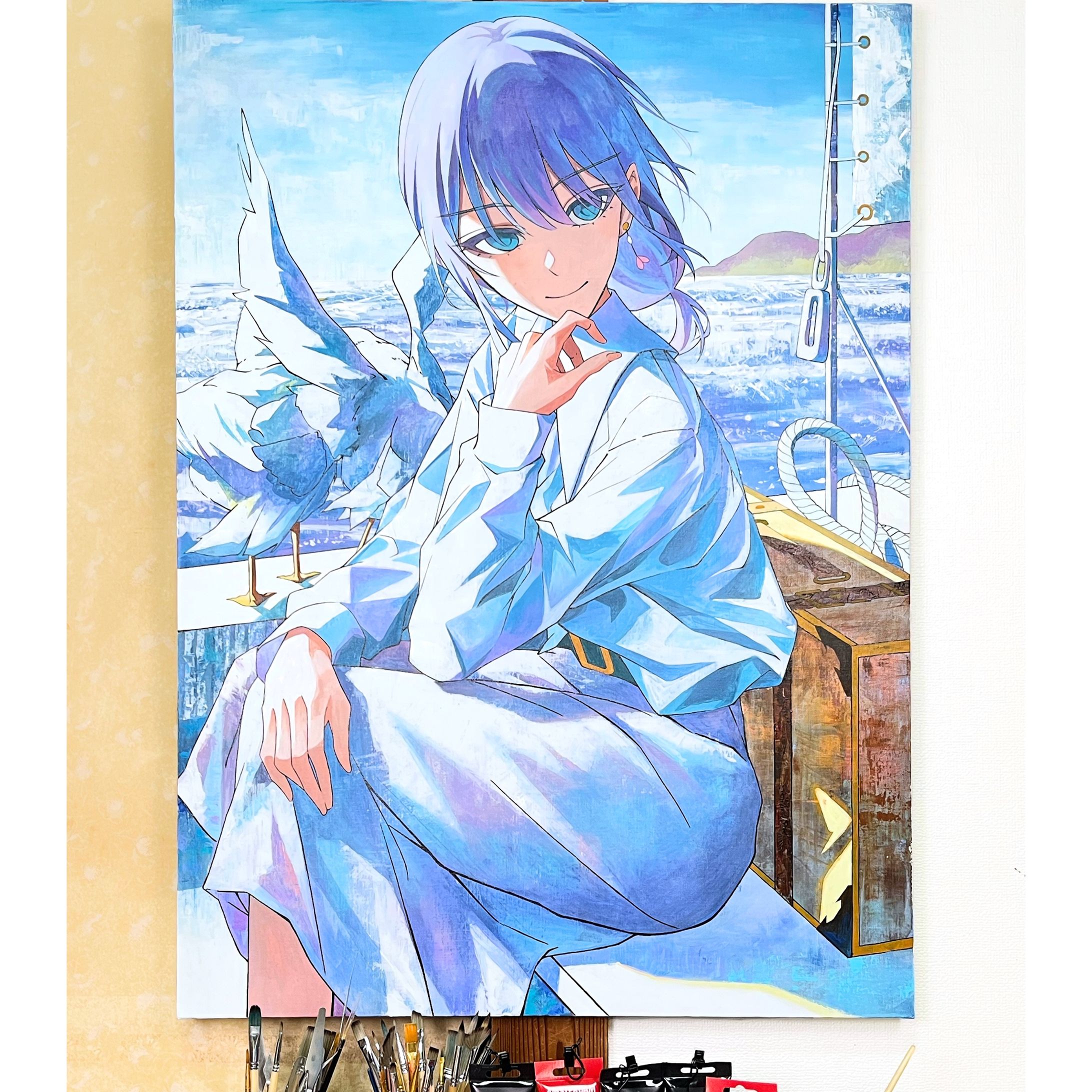 画家の旅路/アクリル絵の具-1