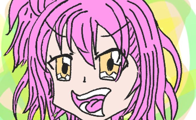ピンク髪の女の子