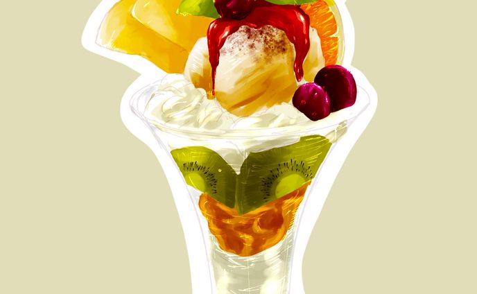 【習作】パフェのイラスト