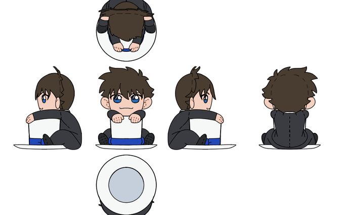 ファンアート_六面図