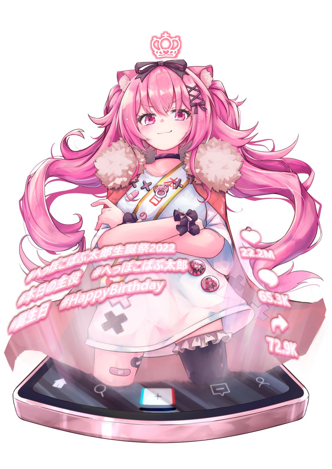 ♡ るび様 へっぽこばぶ太郎 生誕祭 B2 タペストリー ♡