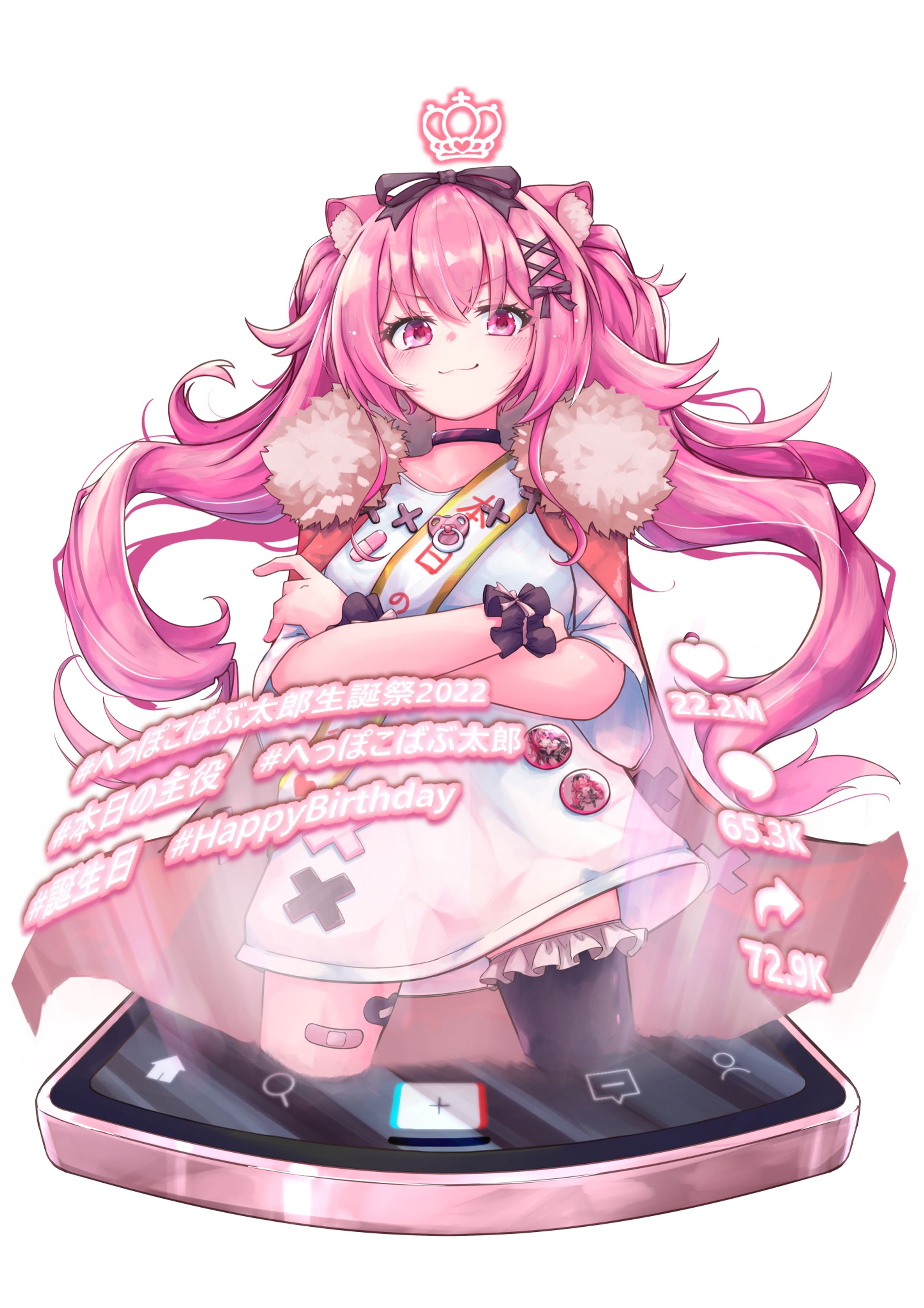 へっぽこばぶ太郎生誕祭2022」宛フラスタ用イラスト