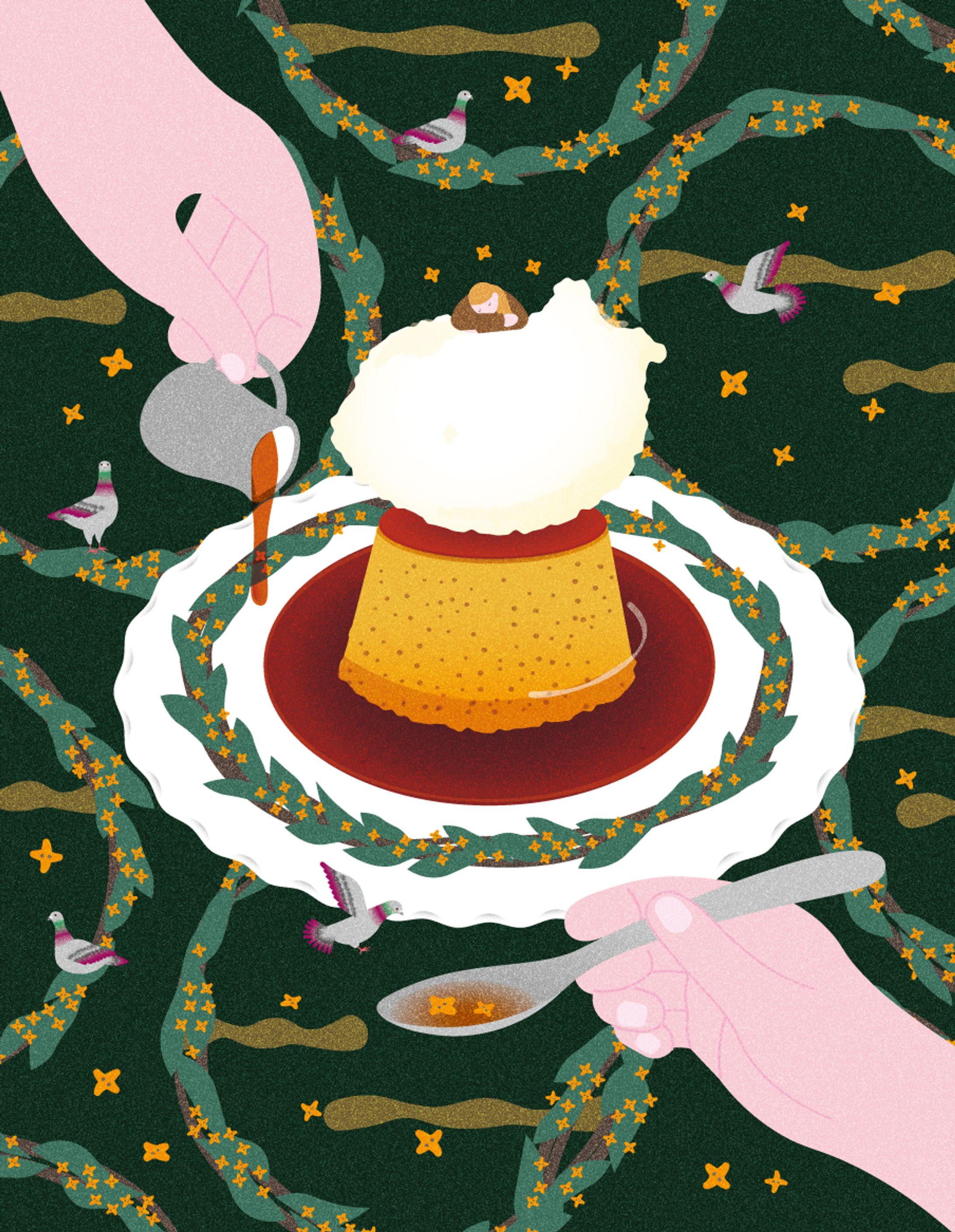 キンモクセイとプリンと鳩-1