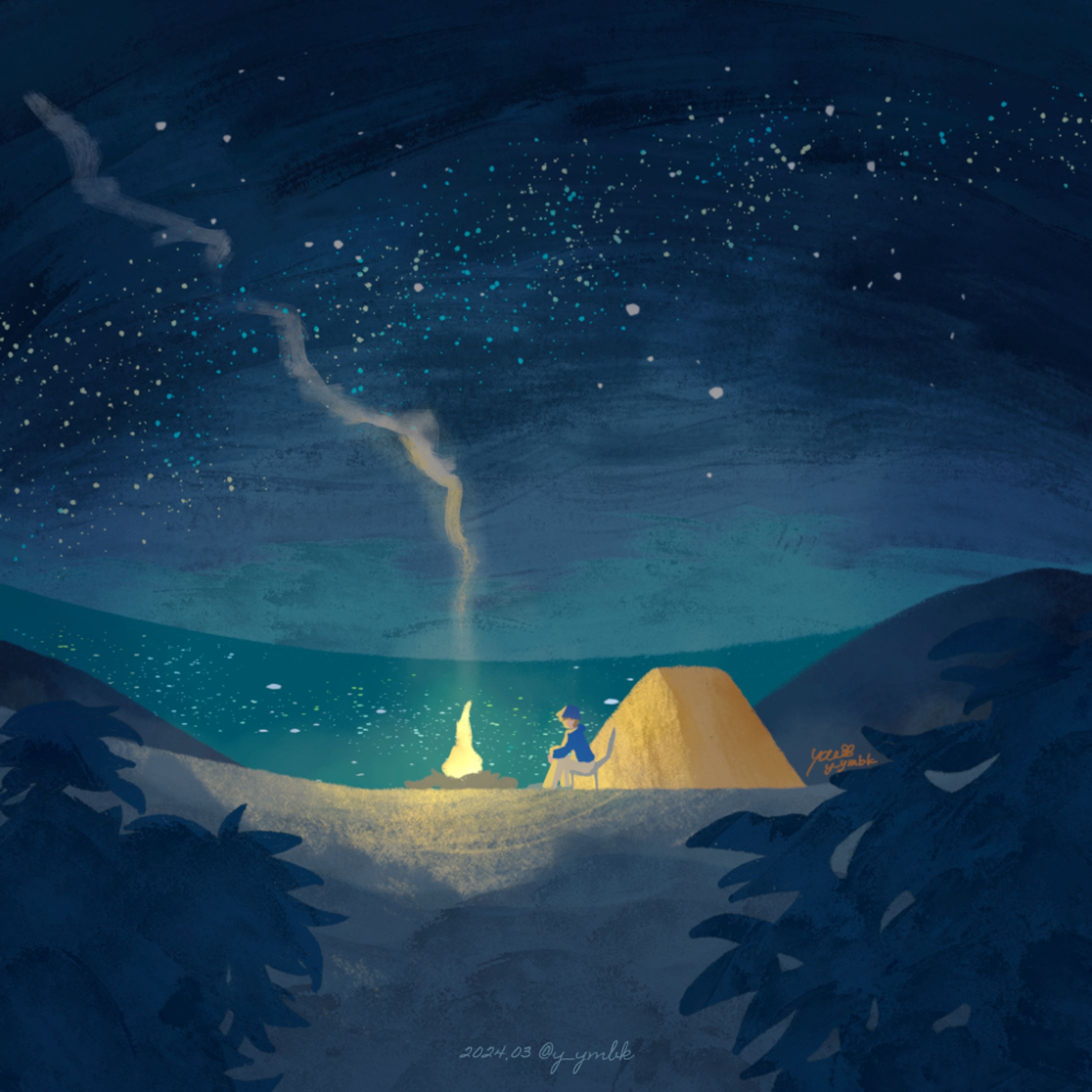 星空キャンプ-1