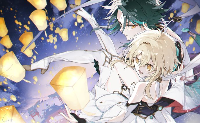 【ファンアート】魈と蛍