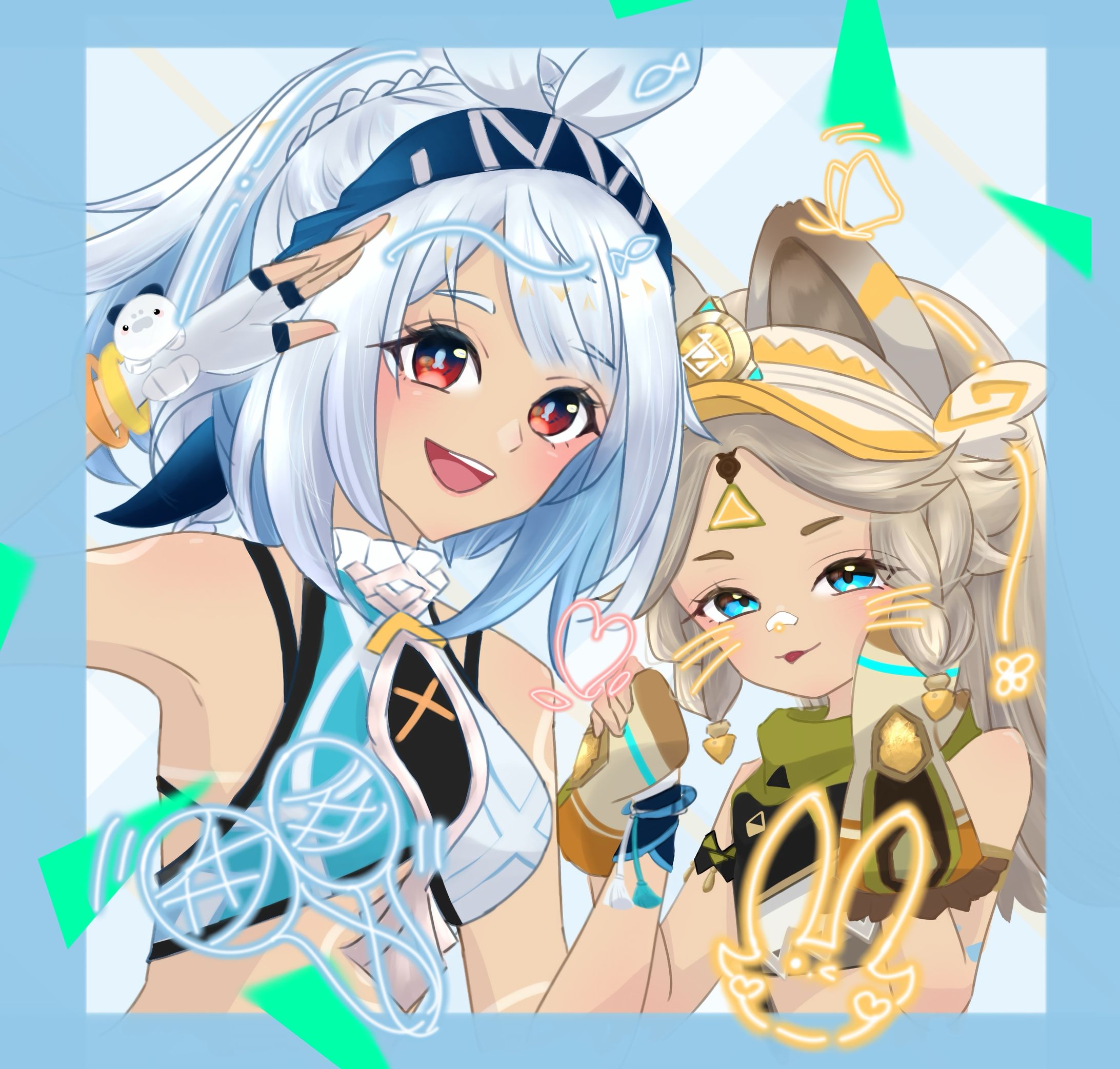 原神ファンアート ムアラニ、カチーナ-1