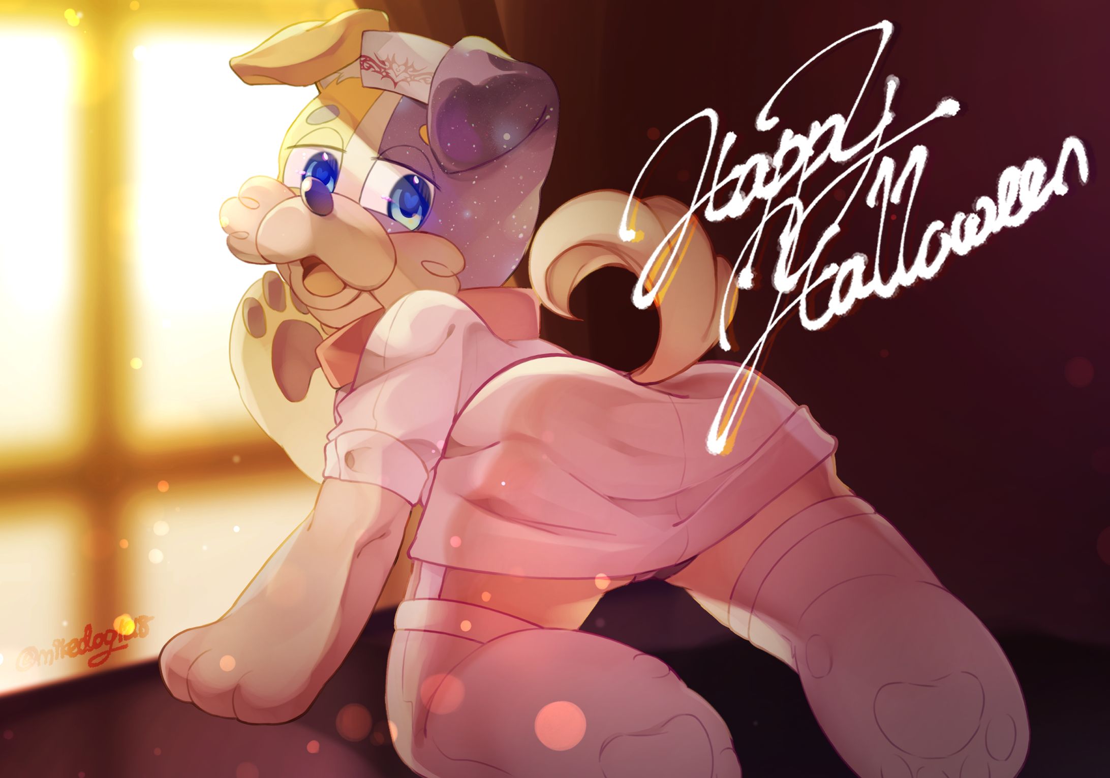 ハロウィンイラスト2023 ナースみけ犬さん-1
