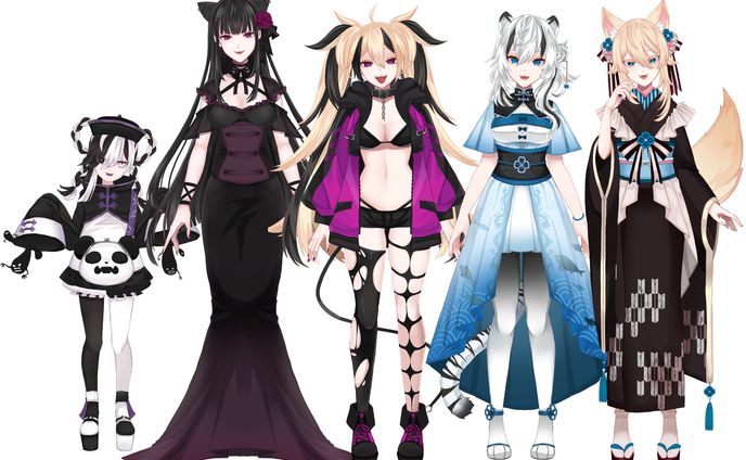 イラスト作品、キャラデザイン