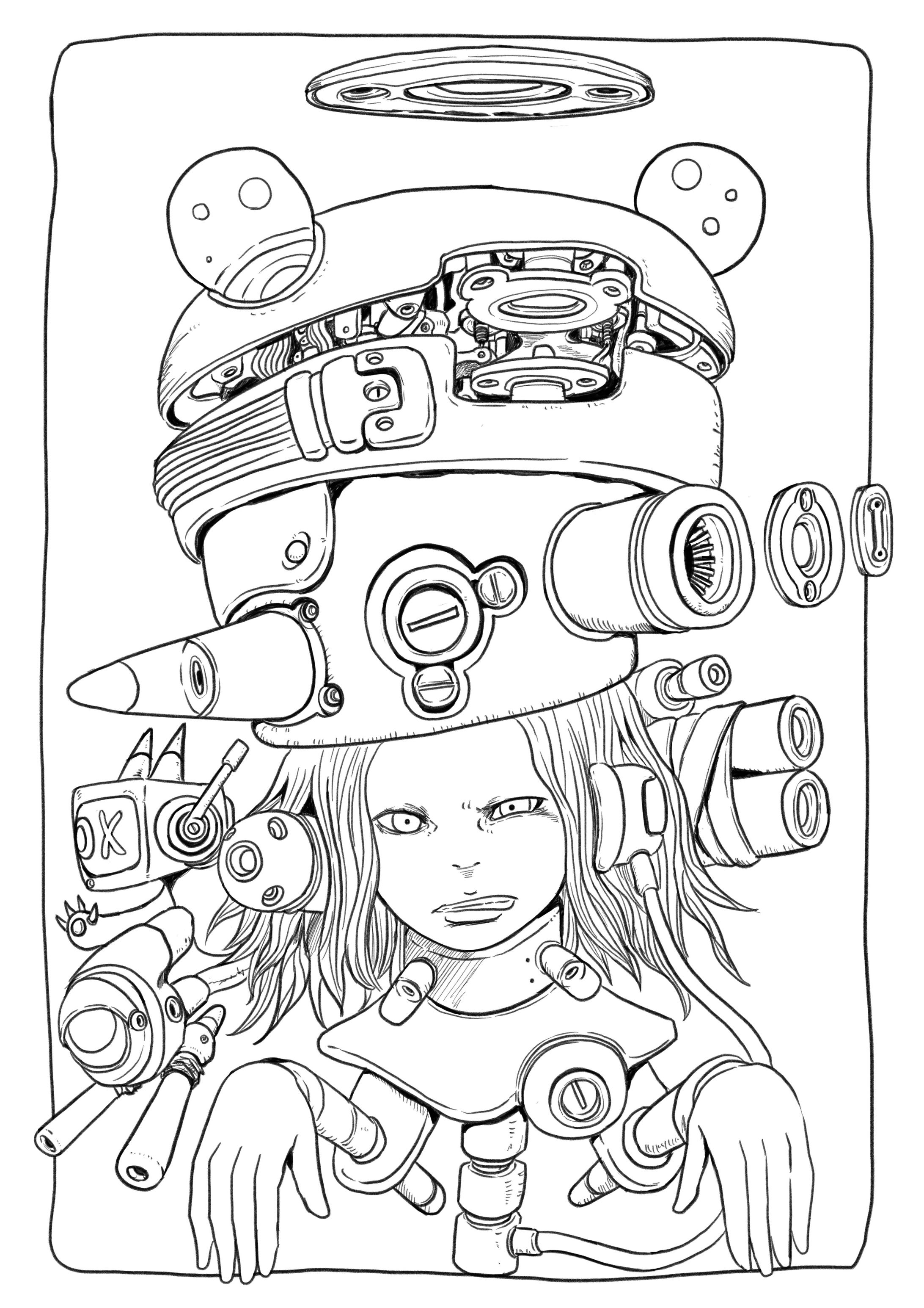白黒イラスト-1