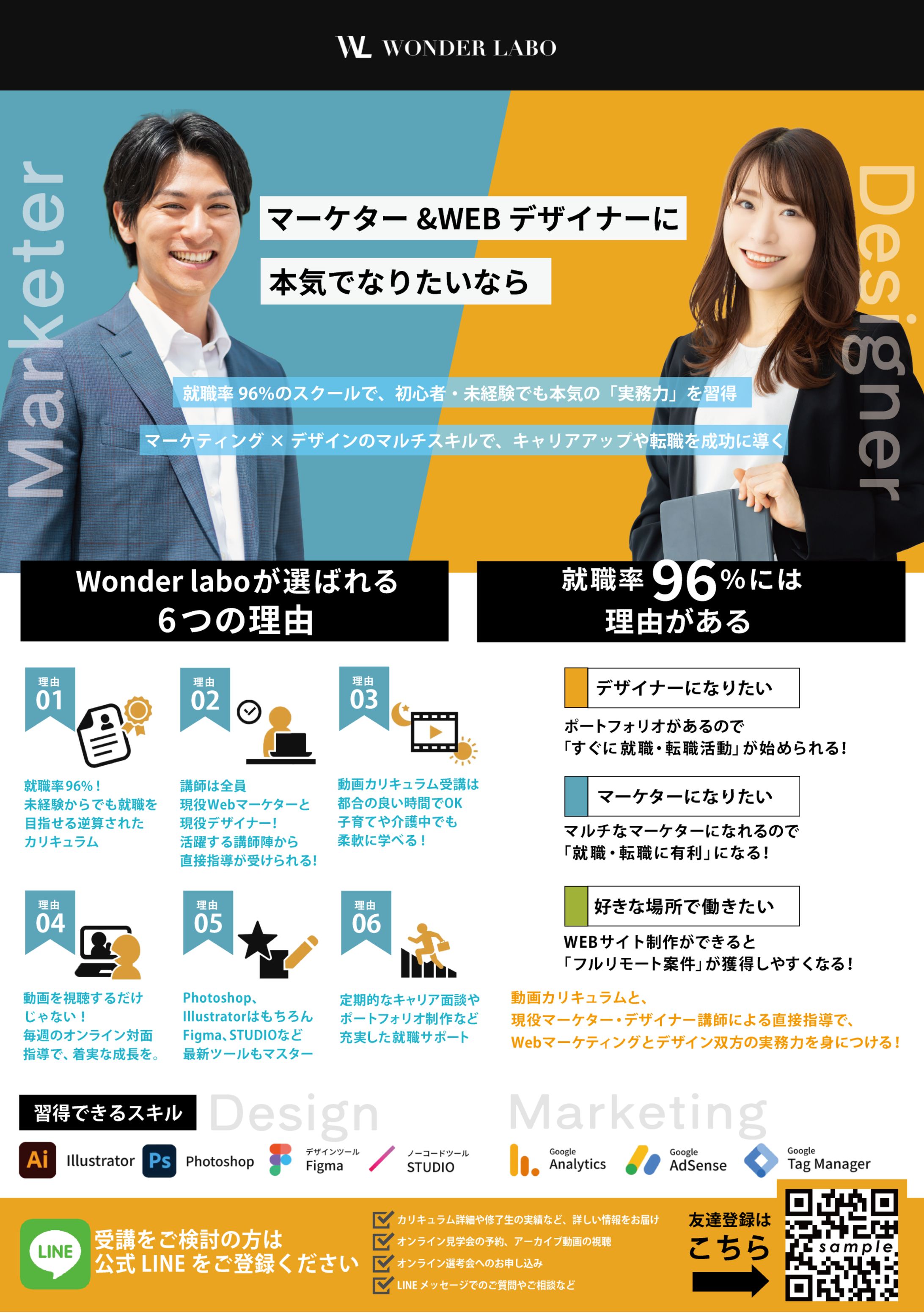 ワンダーラボ様（マーケティングスクール）チラシ-1