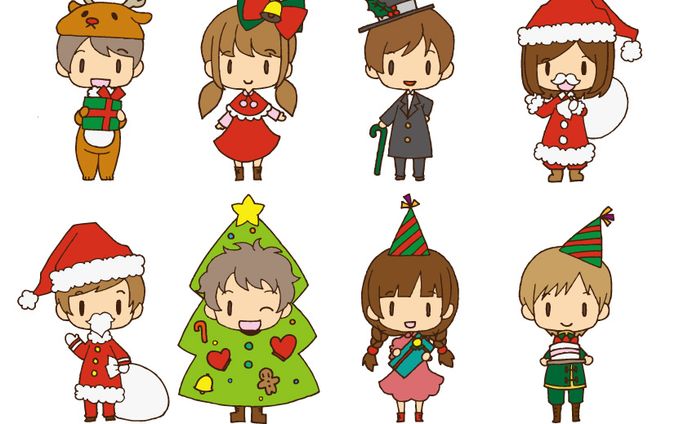クリスマス素材イラスト