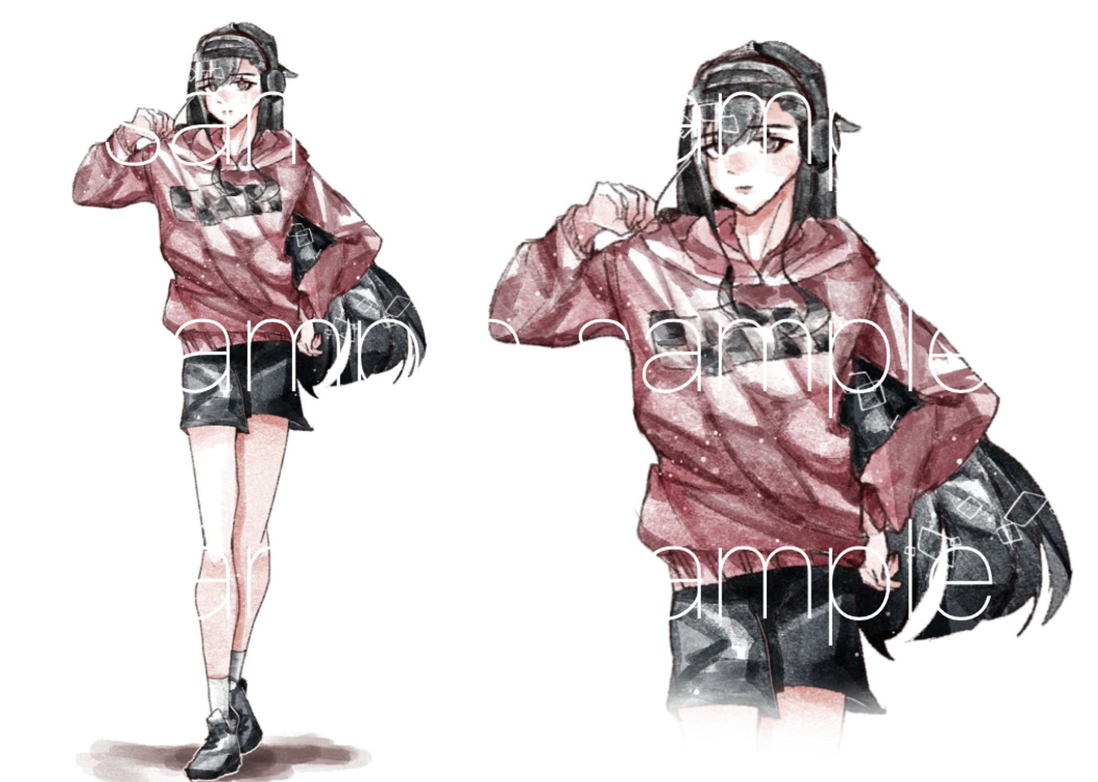 企画参加様の全身イラスト-1