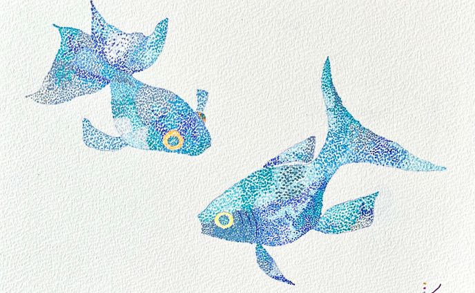 青い金魚