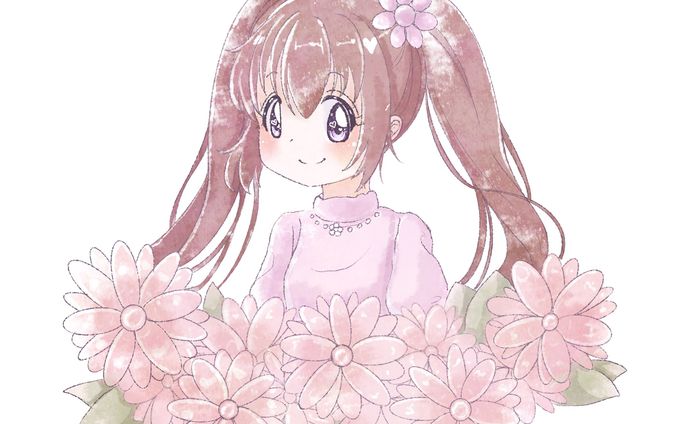 お花好き女子アイコン