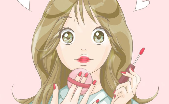 女の子挿絵風