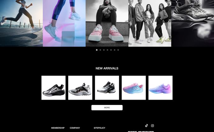 ホームページ(スニーカーブランド「FAST SNEAKER」)