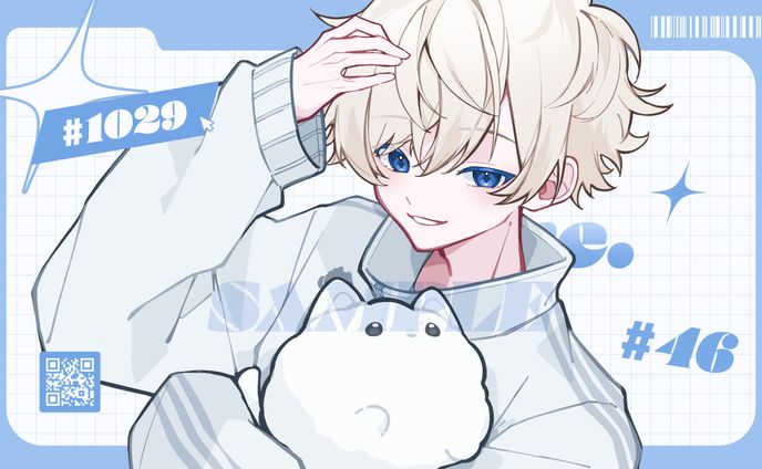 しろぽめ。生誕イラスト