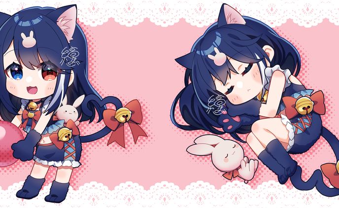 commission、猫の似顔絵