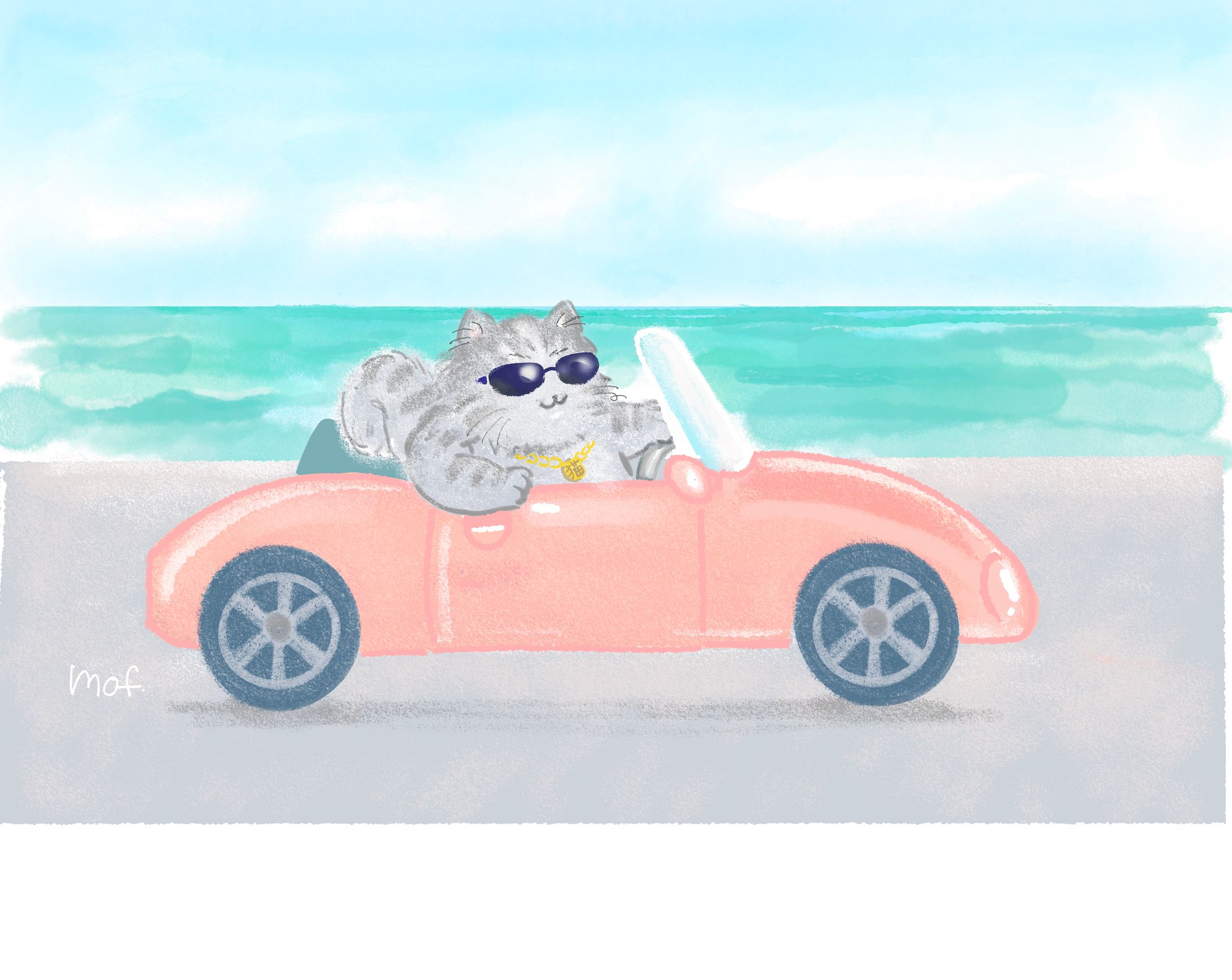 海辺のドライブ-1