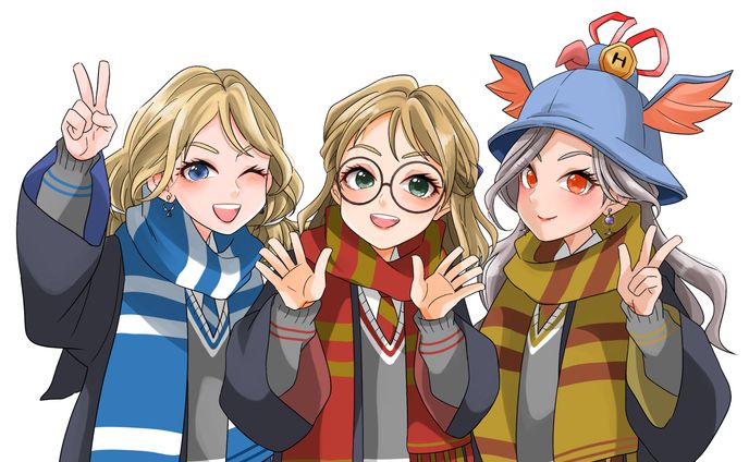 【まほかく】仲良し3人組！