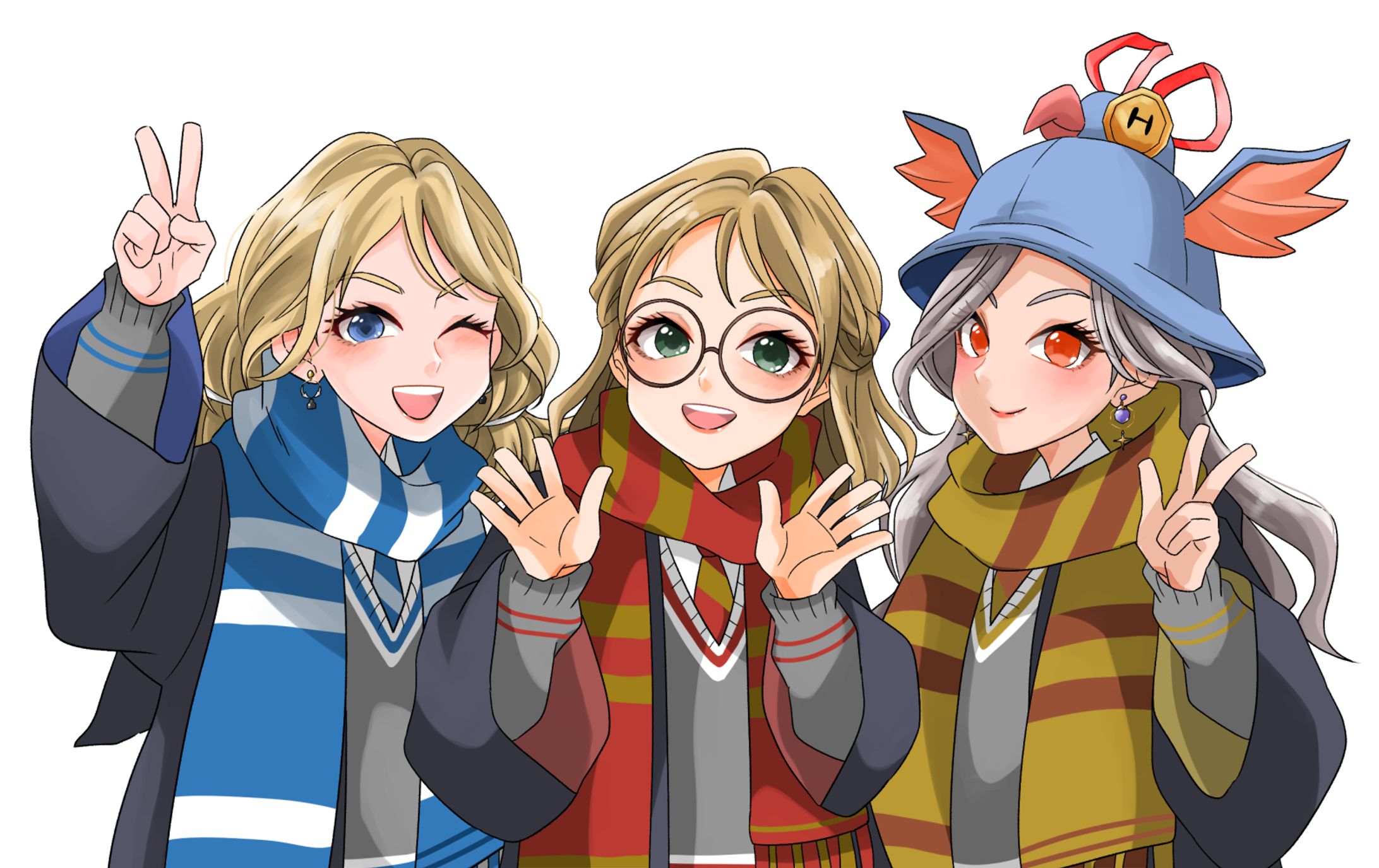 【まほかく】仲良し3人組！-1