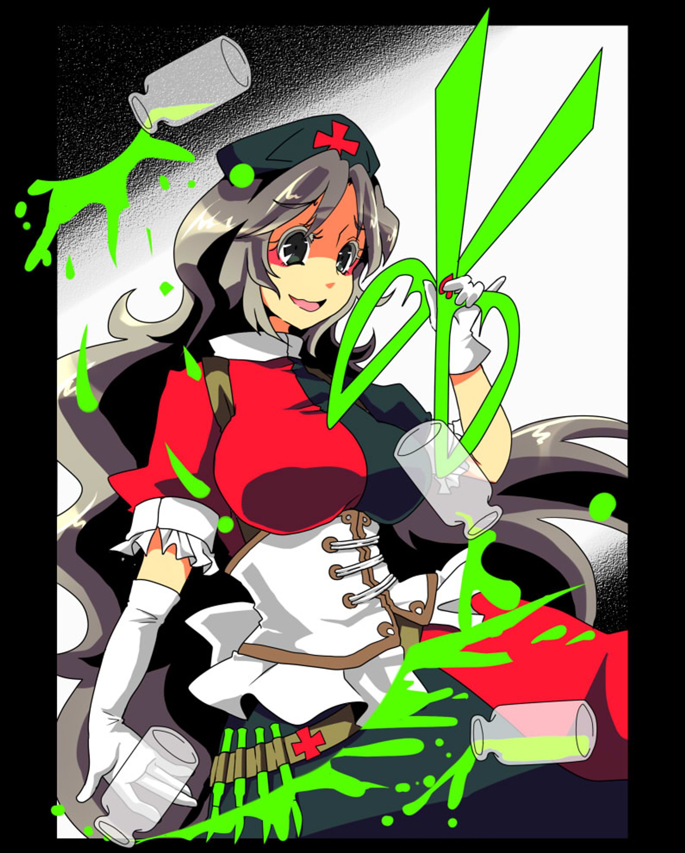 東方の永琳と輝夜お絵描き集(1番下だけ軽くリョナ)