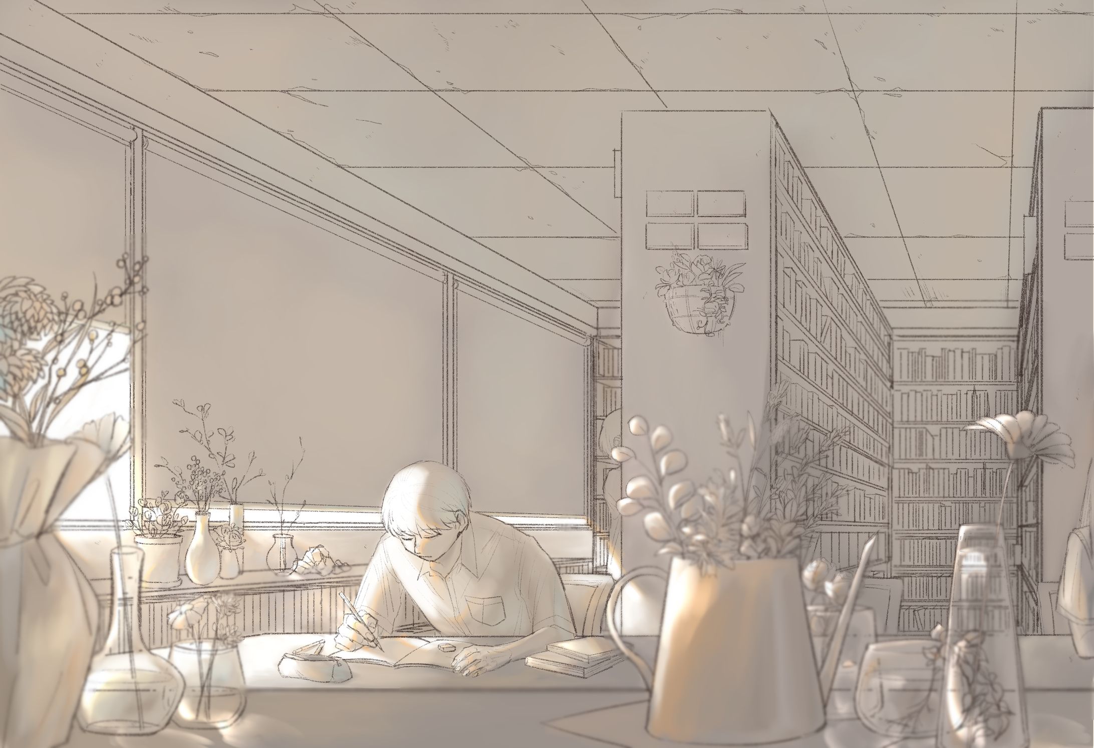図書館と少年-1