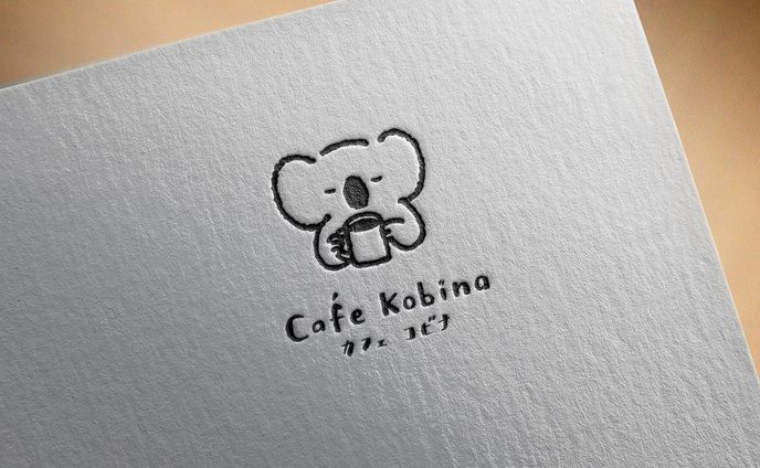 『Cafe Kobina カフェ コビナ』様　ロゴ制作