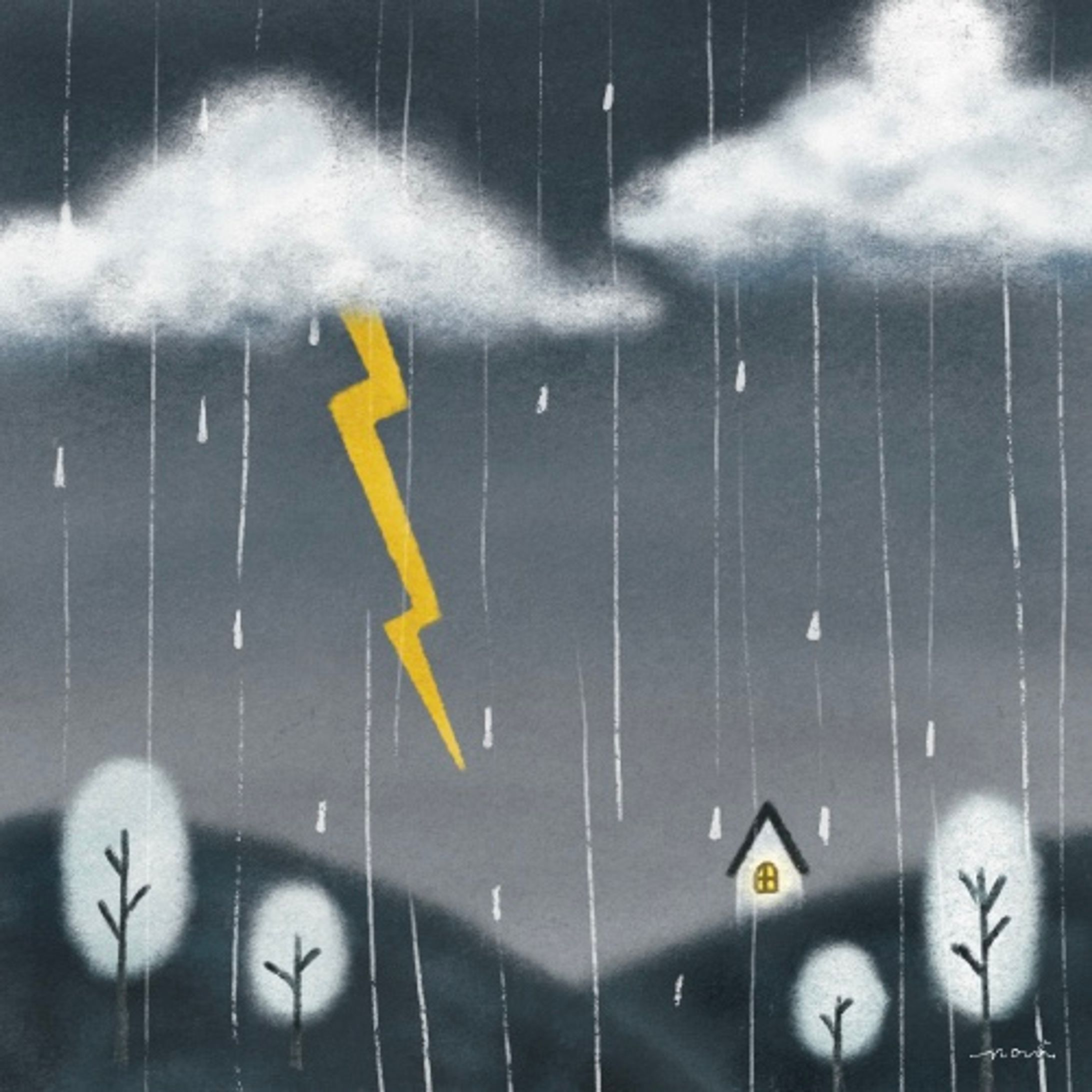 雨音に染まる-1