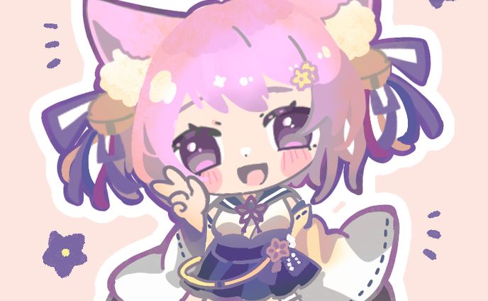 【works】SDイラスト/岡止々岐ベルフラワー さま