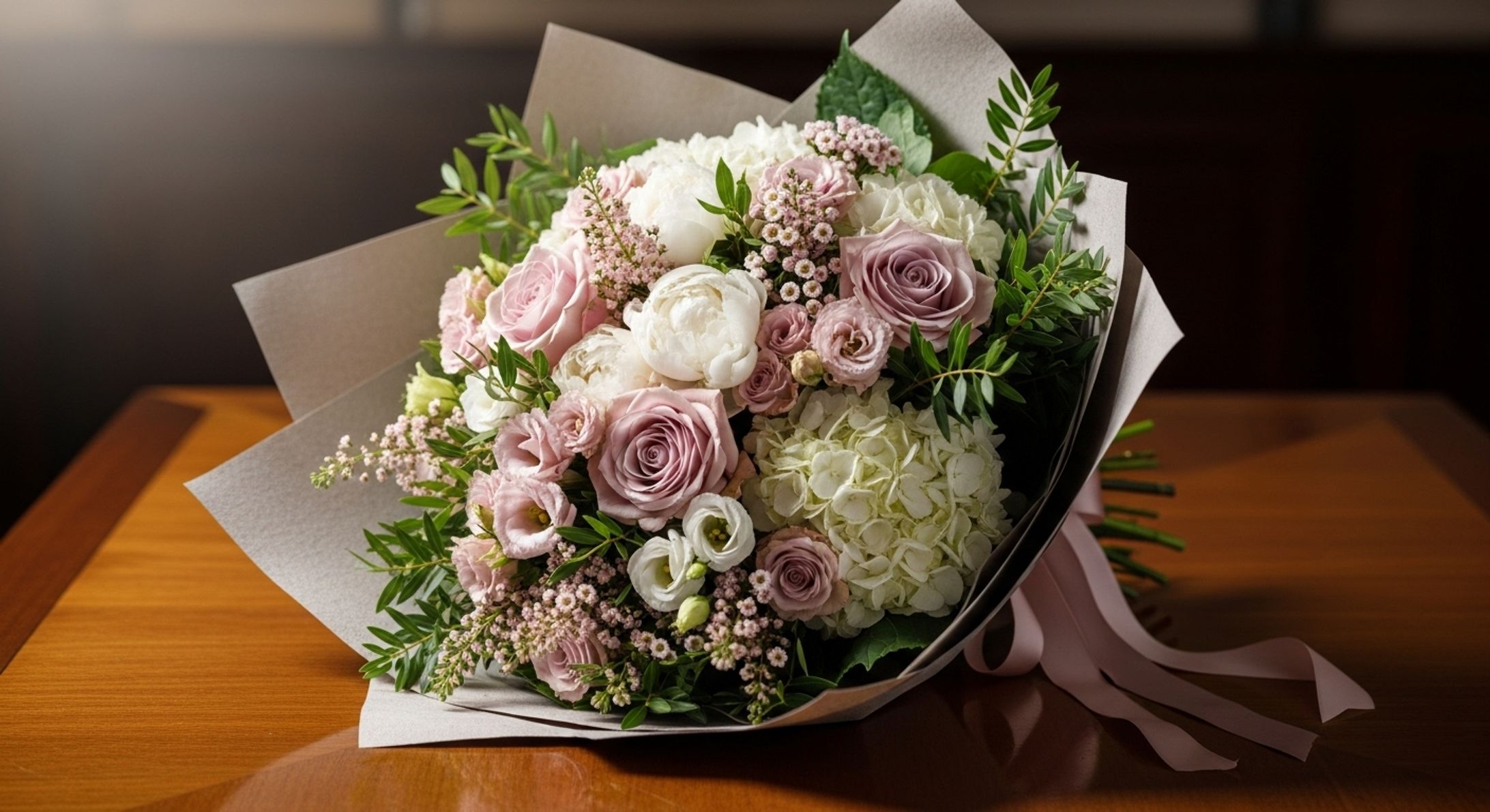 【AI画像生成】フラワーギフト #ピンク #可愛い #装花-1