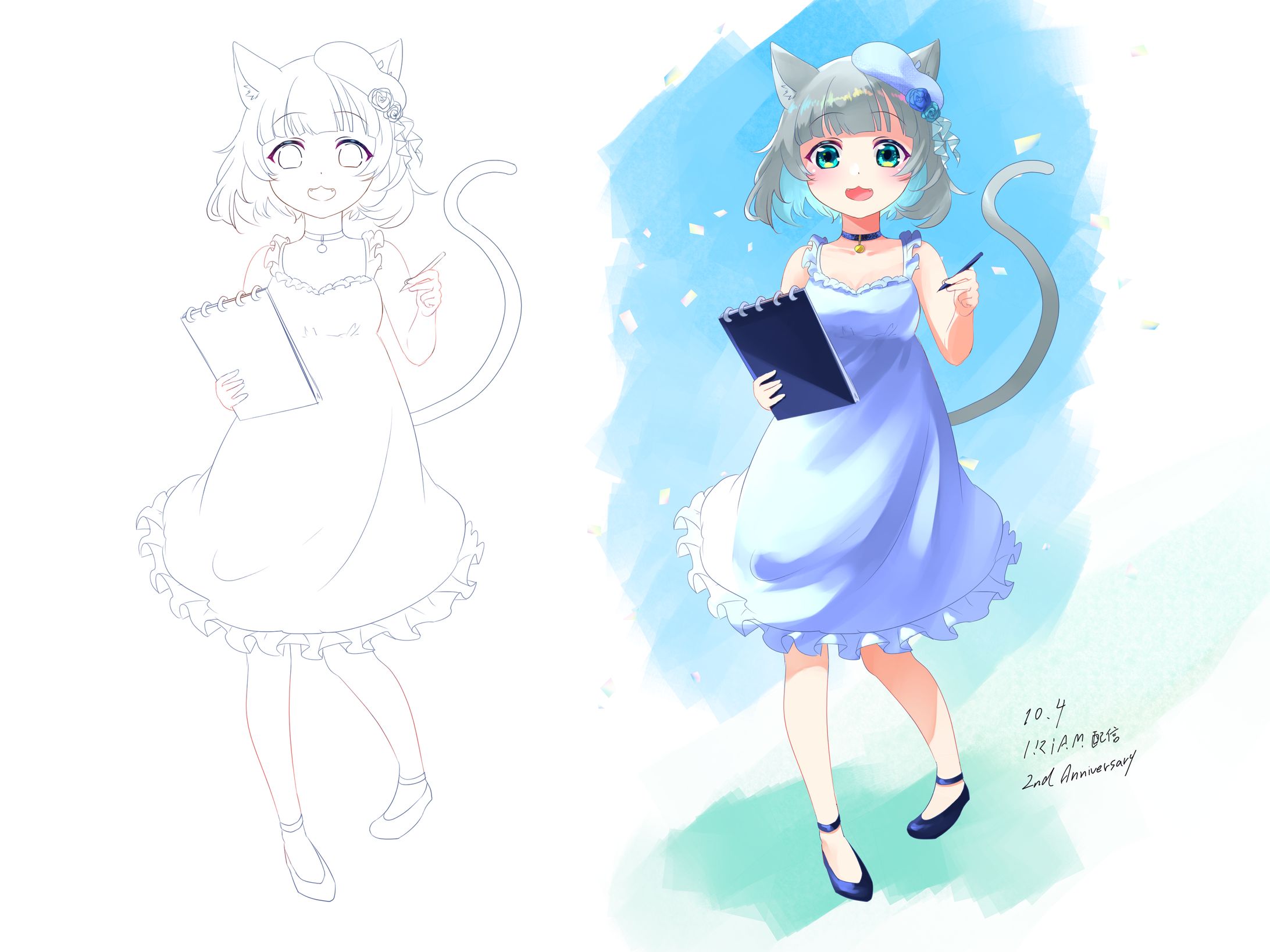 IRIAM二周年ドレスTwitter-1