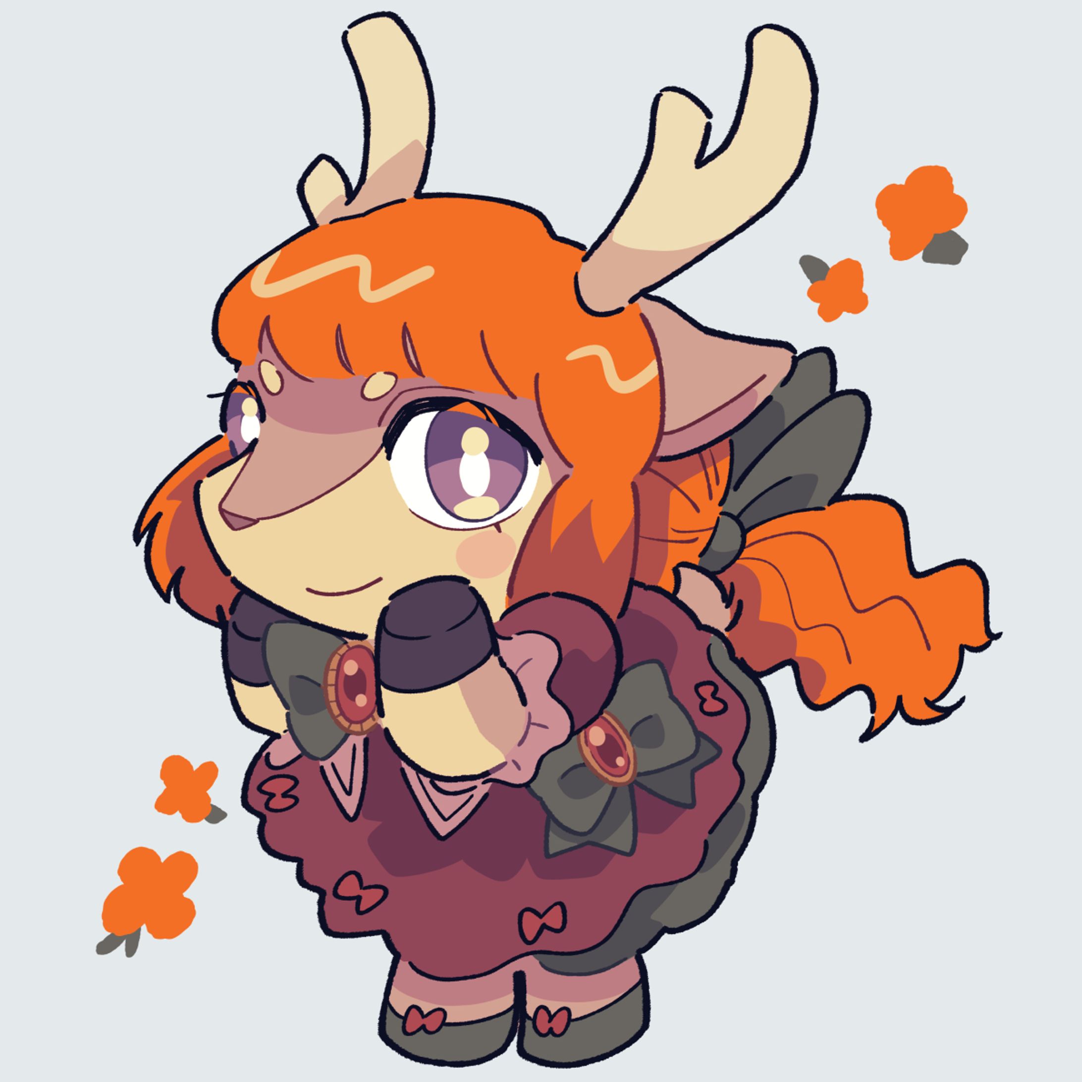 鹿獣人の女の子-1