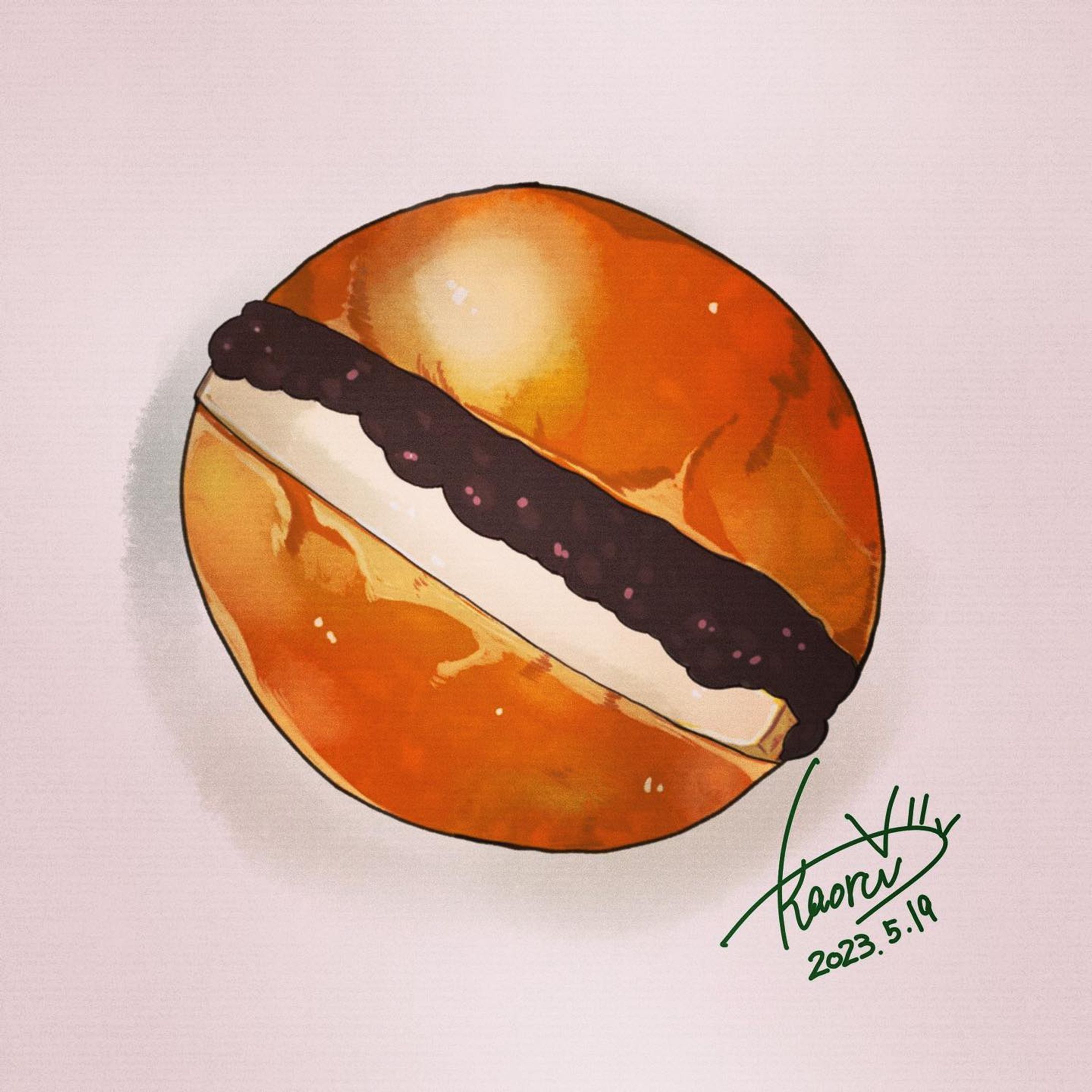 あんバターサンド
コンビニとかでも最近見かけるから気軽に食べれるよね。
あんこ好きな私にはありがたい。
 #あんバターサンド  #あんこ好き  #あんこスイーツ  #食べ物イラスト  #飯テロ  #飯テロイラスト  #イラスト #food  #foodillustration  #foodart  #fooddrawing-1
