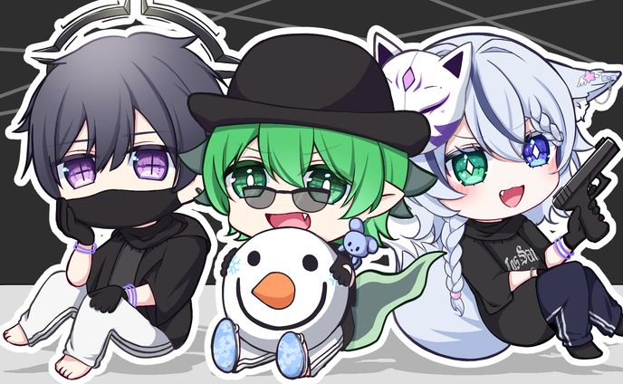 天狐めた様　ミニキャライラスト
