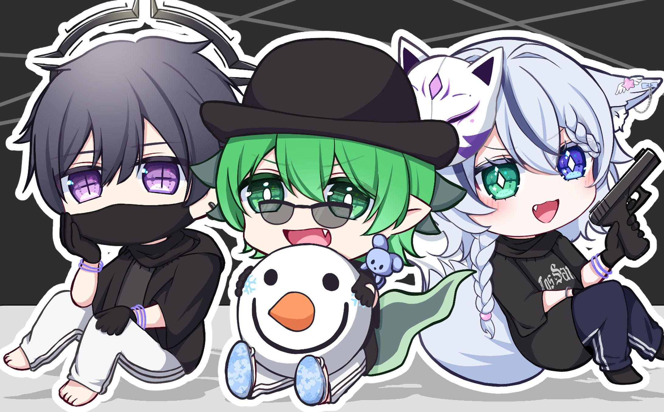 天狐めた様　ミニキャライラスト-1
