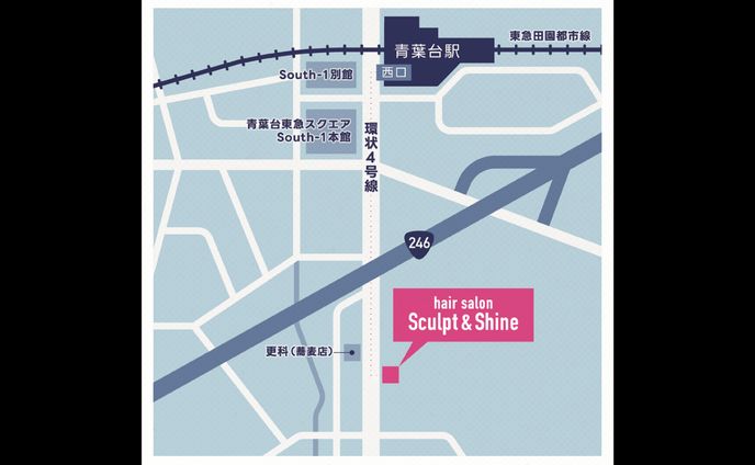 ヘアサロンのアクセスMAP
