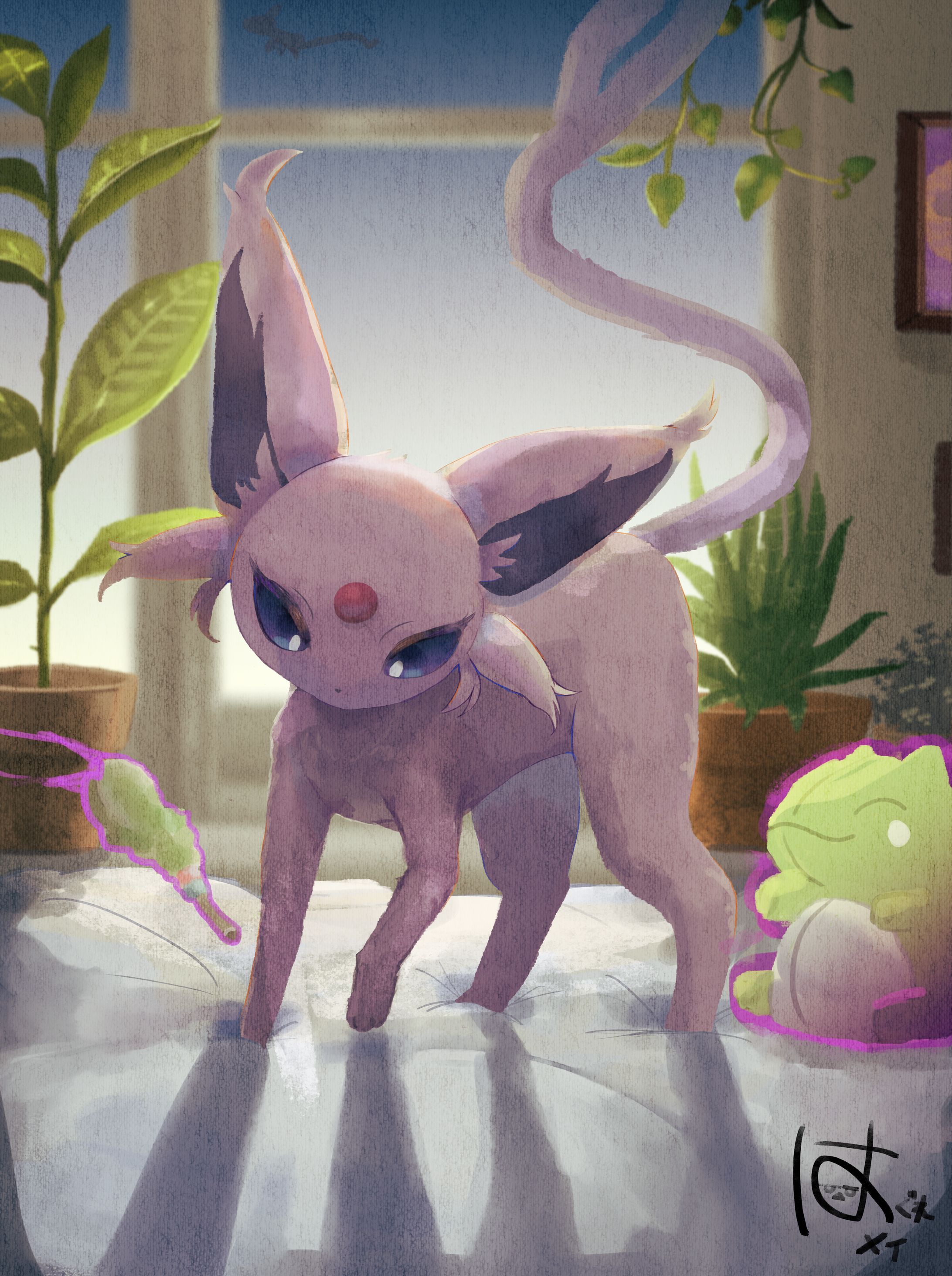 早朝のふみふみタイム-1