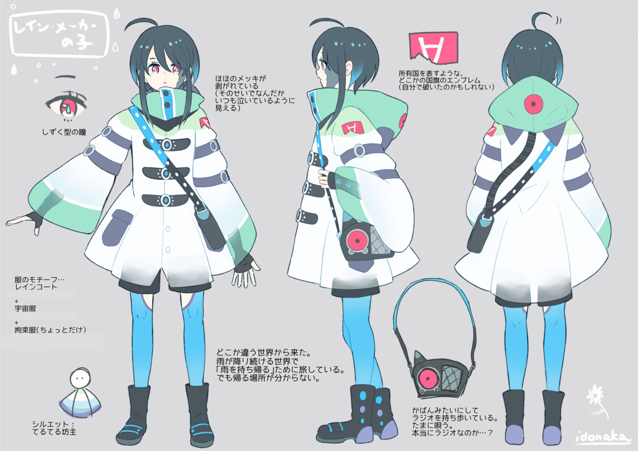 雨の世界を彷徨う子-1