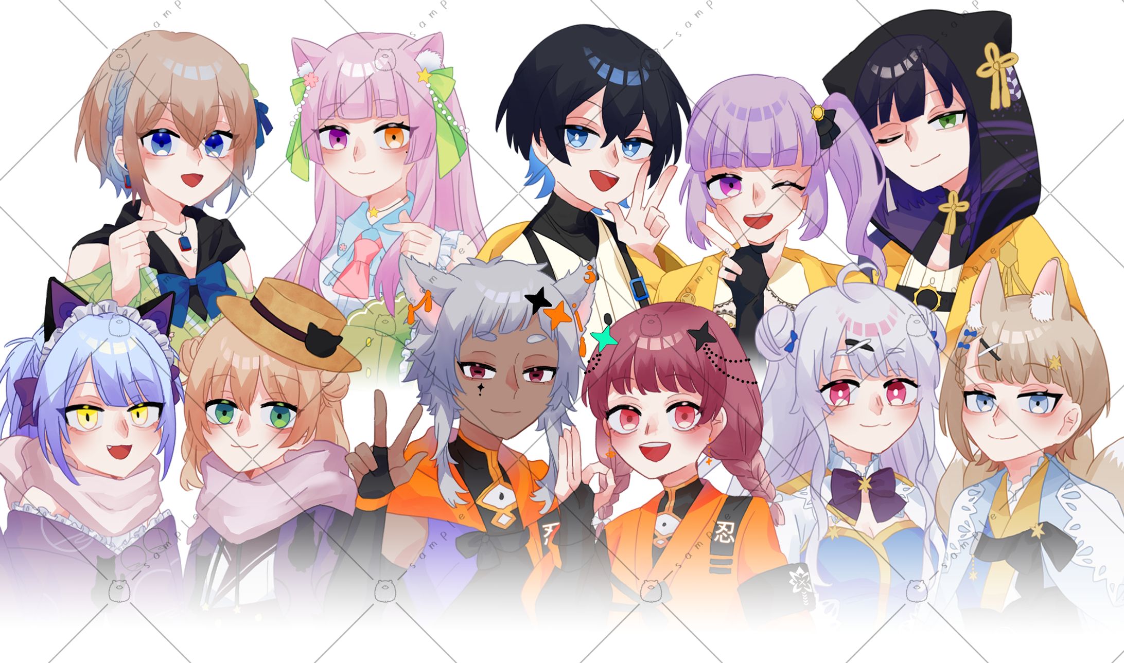 ハーフアニバーサリー記念イラスト-1