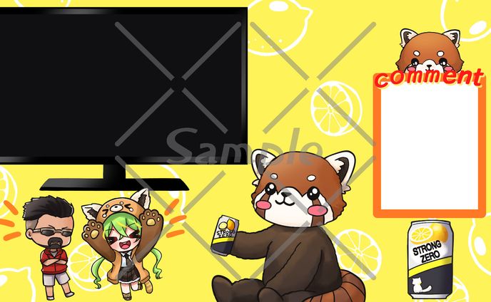 小熊猫様  配信用オーバーレイ