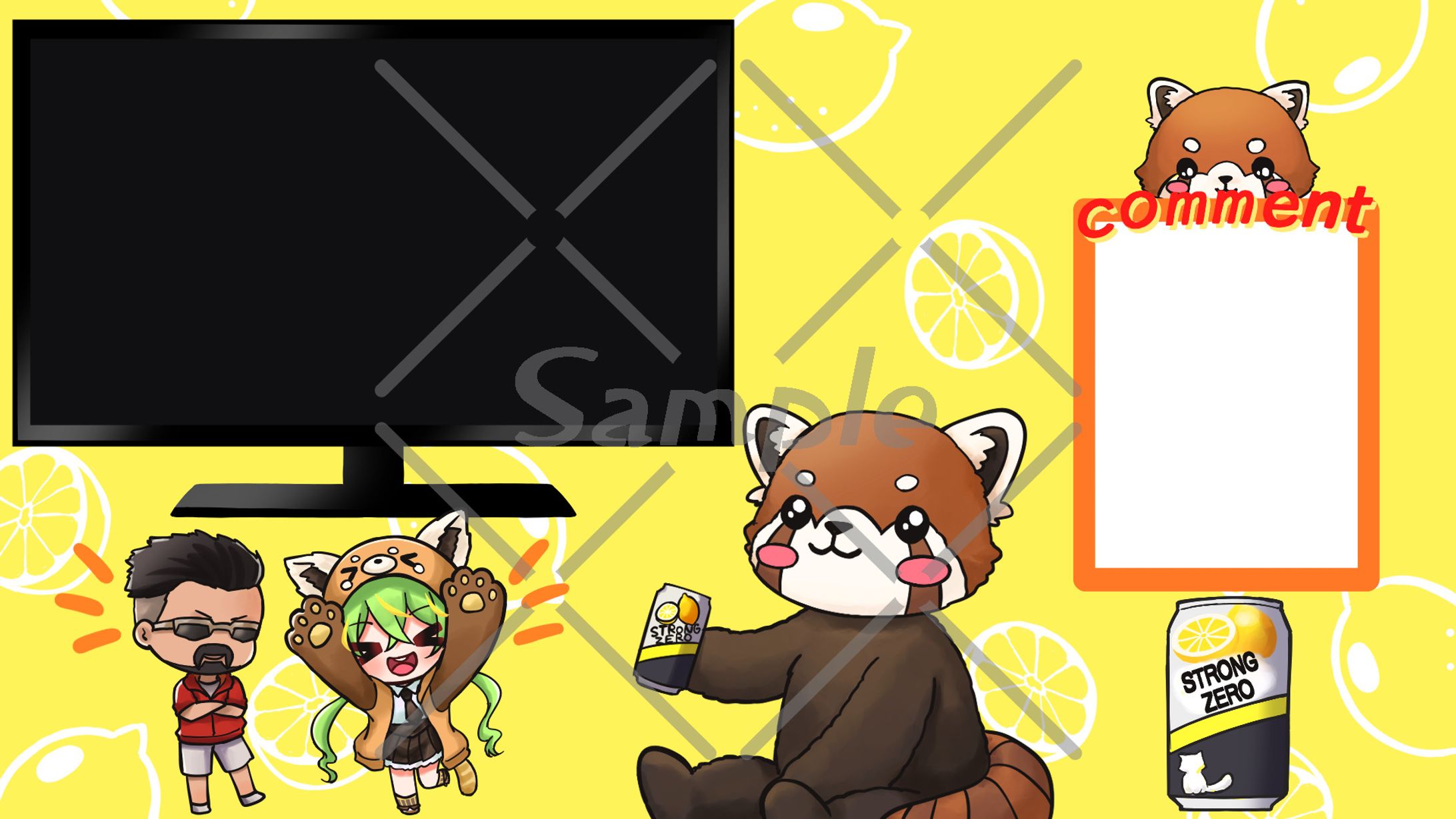 小熊猫様  配信用オーバーレイ-1