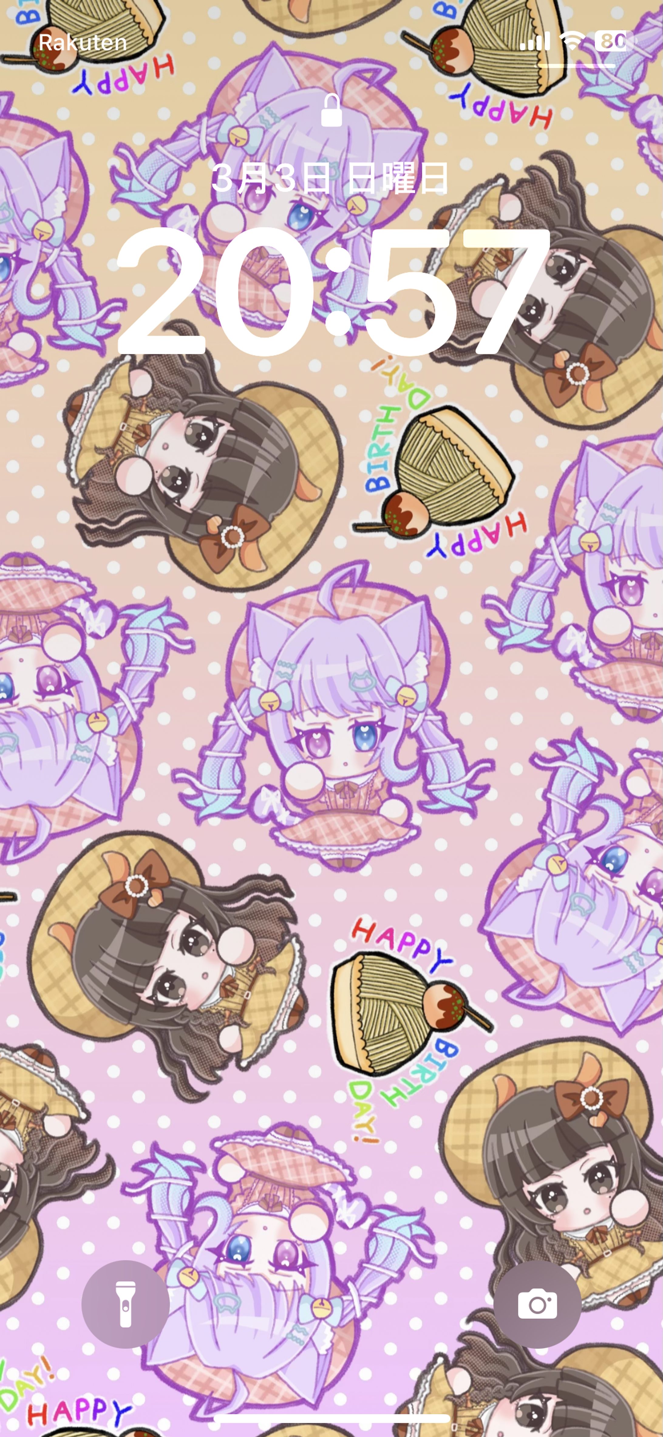 ご依頼】IRIAMライバー猫和のん様・ちびのすけ様のスマホ壁紙