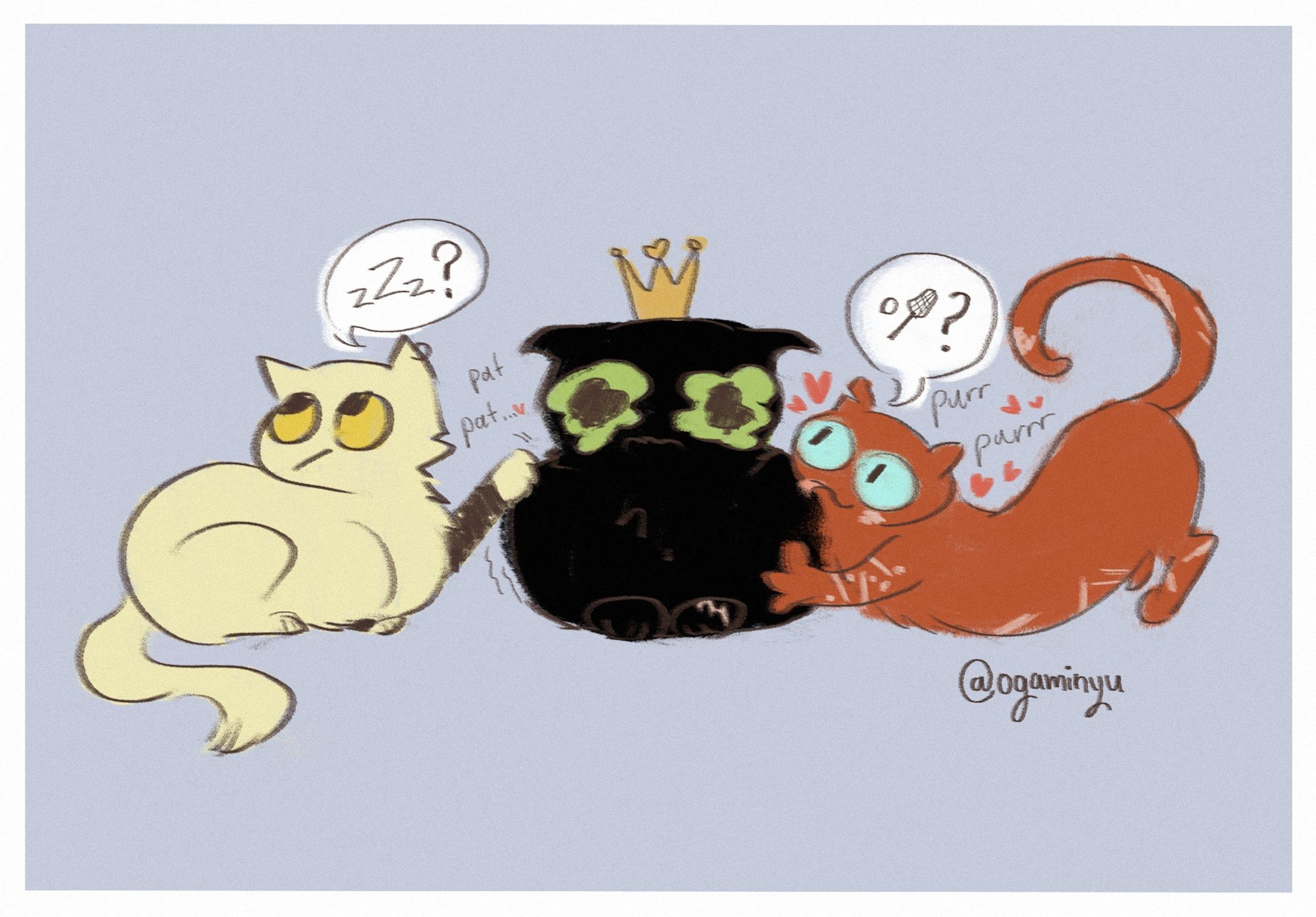 sad quwueen kitties-1