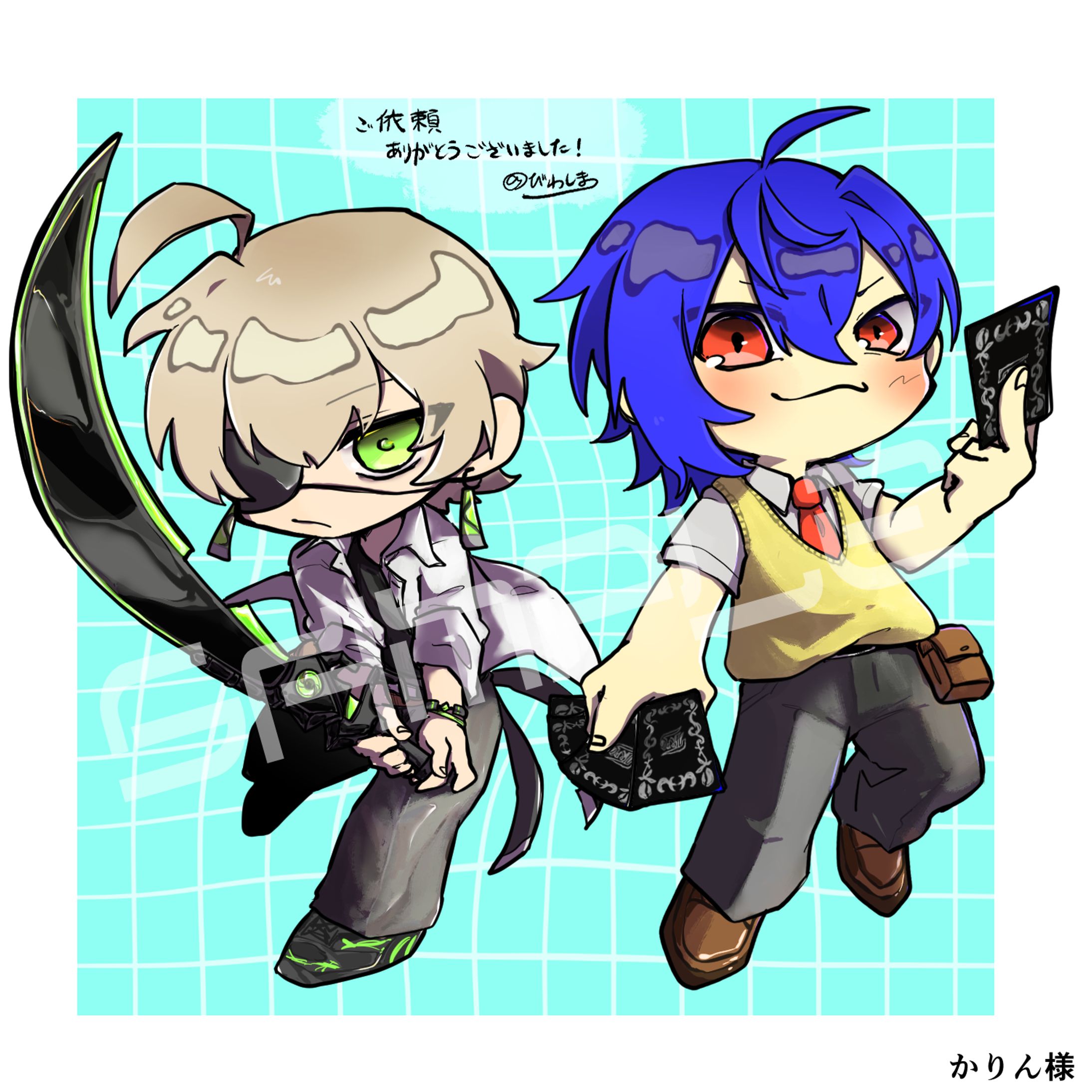 かりん様　コンビイラスト-1